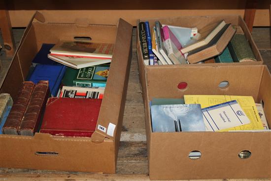Qty of books on sailing, navigation, time, clocks, gliding and antiques, etc(-)